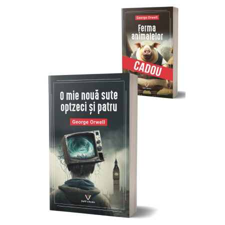 1984 - George Orwell + Ferma animalelor - George Orwell ( cadou )